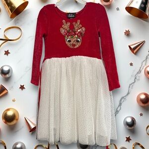 Lilt little girl long sleeve holidays dress Size 5